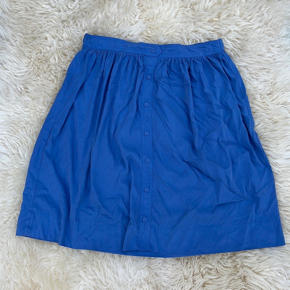 Zara size large blue midi skirt